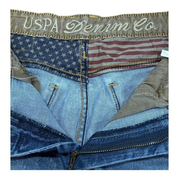 US Polo Assn Jeans Mens 30x34 Blue Delta Slim Tapered Denim Embroidered Logo - Picture 8 of 12